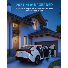 Car Door Lights Logo Projector Puddle Lights Compatible with A B C E M GL GLA GLC GLE Class Accessories, No Fade 4K-HD Car Welcome Lights(4 Pack)