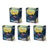 5 Packs Dragon Shield Matte Black Standard Size 100 ct