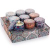 Velas Aromáticas, Juego de 9 Piezas Velas Perfumadas Relajantes, 100%