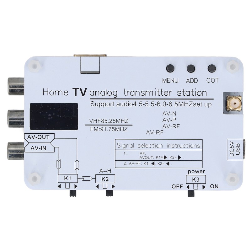 Home TV Analog Transmitter Station Sound Video Signal Transmission AV