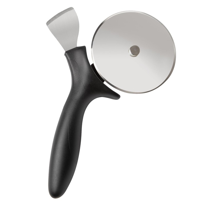 Professional Pizza Cutter & Crust Cutter 2 in 1, Steel