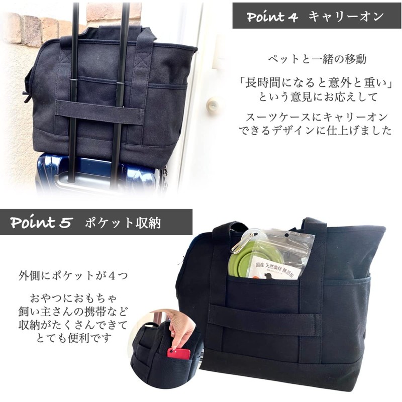 SHAKA LABO Dog Carry Bag, For Pets, Tote, For Small