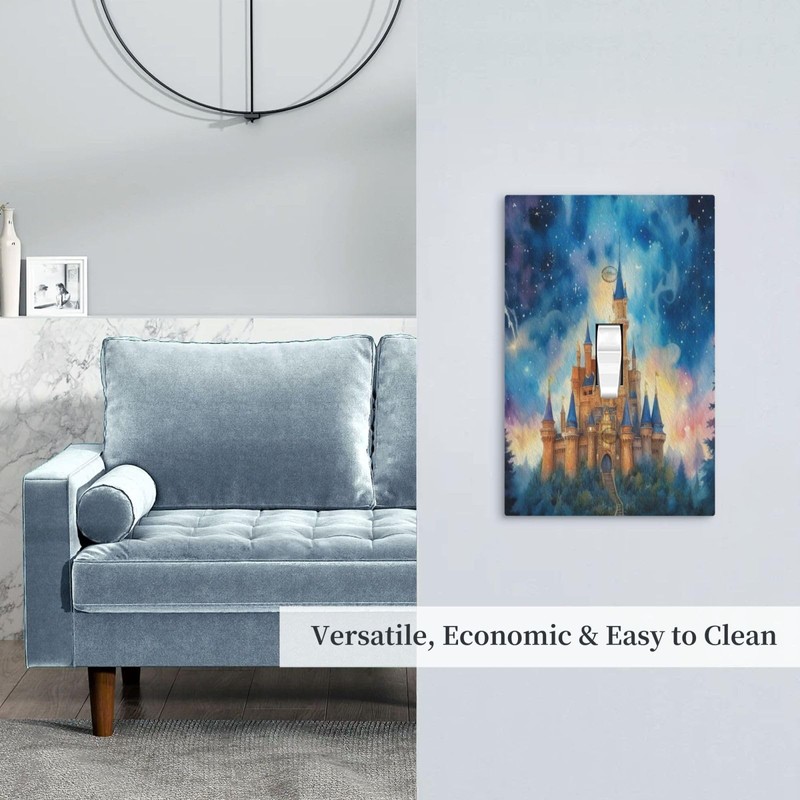 Decorative Art Light Switch Covers Enchanted Castle Single Toggle Wall