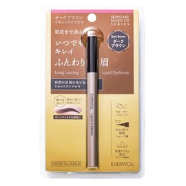 Liquid Eyebrow 0.5ml Fine Brush Type, Made in Japan EVERYYOU (Dark Brown)