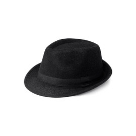 BABEYOND Felt Fedora Hat for Men Panama Trilby Hat Short Brim Summer Sun Hat