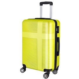 HOUAGI 20 Inch Carry On Luggage with Spinner Wheels,Lightweight Hard Shell Suitcase,Yellow