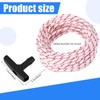 3pcs Gas Engine Handle & Pull Cord, 0.20 Inch Thick