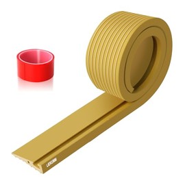 LIEKUMM LIEKUMM 1.5cm Rise Threshold Ramp, 800kg Capacity PVC Threshold Ramps for Doorways, Ramps for Wheelchairs, Mobility Scooters, Robot Vacuum Cleaners, Stairs, Steps, Cuttable, Yellow