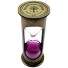 Meridian Nauticals- Vintage Solid Brass sand timer brown antique finish