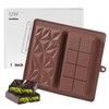 UWILLION Deep Chocolate Bar Mold Silicone 1 Inch Dubai Pistachio