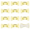 YUYUDEHM 12 Pcs Gold Phone Charm Hook, Bow Tie Cell