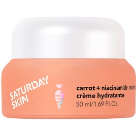 Saturday Skin Face Moisturizing Cream with Carrot, Niacinamide, Ceramides & Centella Asiatica, Peptide, Paraben-Free, Sulfates-Free, Fragrance-Free, Anti Wrinkle Facial Cream(1.61 Ounce)
