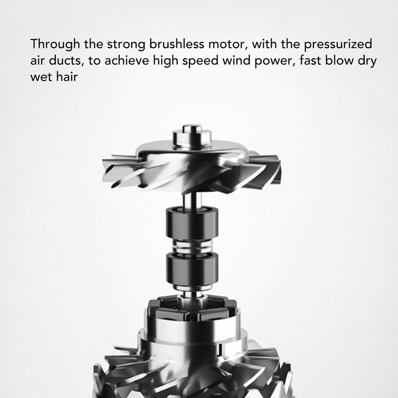 Negative Ion Hair Dryer 110000RPM High Speed 1300W Fast Drying