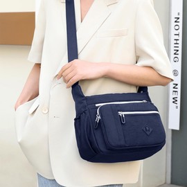 FAVORTALK Cross Body Bag Women Multi Pocket Cross Body Bag Women Across Body Shoulder Handbags with Adjustable Strap Large Capacity Multi-Pocket Messenger Bags for Dog Walking Daily Use - B39619