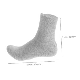 TOVINANNA 2Pcs Moisturizing Socks for Men Repairing Dry Feet and Cracked Heels Comfortable and Elastic Design present for Family and Friends Light Grey