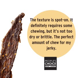 People’s Choice Beef Jerky – Tasting Kitchen – Sweet Chili Habanero – Sweet & Spicy – 9g Protein – Made in USA – 1 Pound (16 oz) Bag
