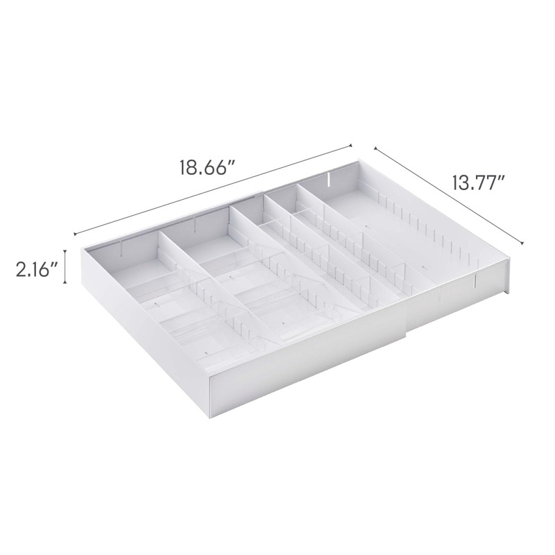 YAMAZAKI Home Tower Expandable Cutlery Kitchen Angled Utensils Storage Silverware