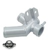 HCHCSPEED Aluminum Radiator Coolant Filler Neck Hose Pipe Compatible with