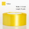 ATRBB ATRBB 25 Yards 1-1/2 inch Wide Satin Ribbon Perfect for Wedding,Handmade Bows and Gift Wrapping(Yellow)