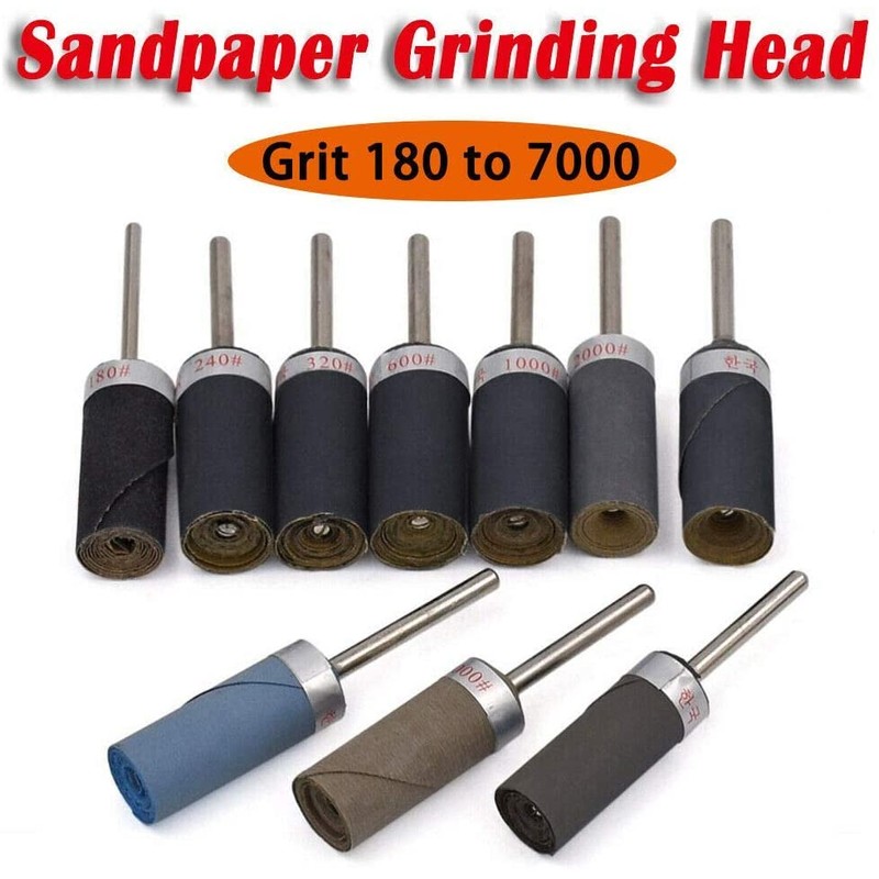 Boxonly Pack of 10 Sanding Rods Grit 320 - Polishing