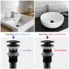 TSIBOMU Solid Brass Adjustable 1-1/4 Bottle Trap Without Overflow Drain