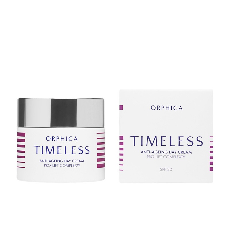 ORPHICA ANTI-AGING TIMELESS Crema de día, triple efecto antiarrugas, piel