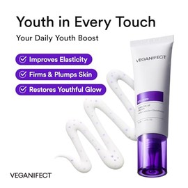 VEGANIFECT Crema de colágeno NMN | Hidratante hidratante y reafirmante con péptidos, glutatión y ácido hialurónico | Aumenta la elasticidad y el cuida