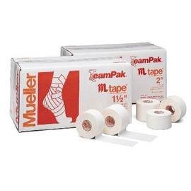 MUELLER MTape TeamPak [Non-Elastic Athletic Tape]: 2 in. x 15 yds. (White) / 24-Rolls