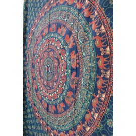Mango Gifts Camel Elephant Mandala Tapestry Hippie Wall Decor Home Decor 56"X 82"Inches