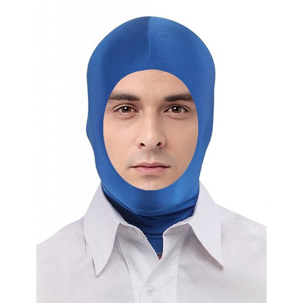 Seeksmile Unisex Lycra Spandex Full Cover Zentai Hood Mask (Adult