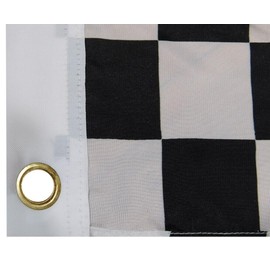 Ant Enterprises Black &White Checkered Super Polyester 12x18 12"x18" Boat Flag Banner Grommets