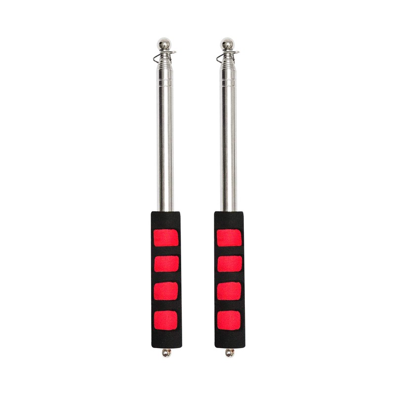 ValueHall Handheld Flagpole 2Pcs Lightweight Extendable Stainless Steel Handheld Flagpole
