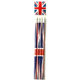 HENBRANDT 16 Union Jack Pencils with Eraser Souvenir Collectable