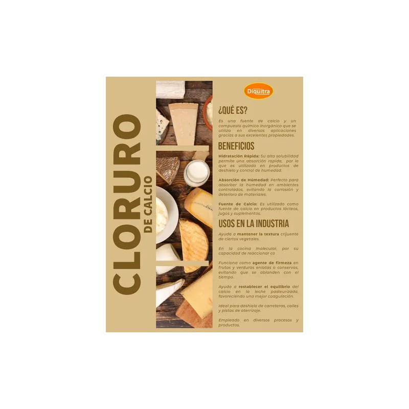 Cloruro De Calcio Grado Alimenticio 3 Kg