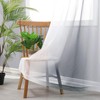 Hiasan Ombre Sheer Curtains for Living Room - Faux Linen