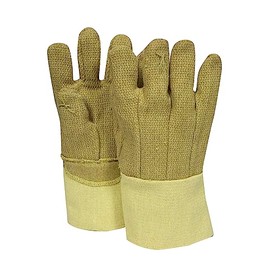 NATIONAL SAFETY APPAREL G51PBRW13714 PBI/Kevlar Glove with Thermobest Cuff, 22 oz., Large, Yellow