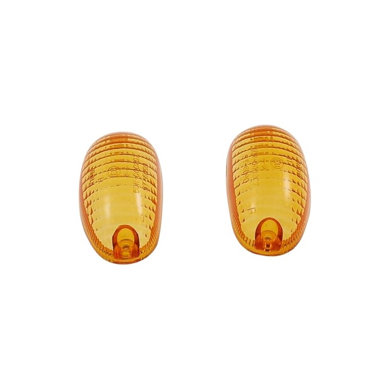 2EXTREME Indicator Lens Set Front Orange - Compatible with Piaggio