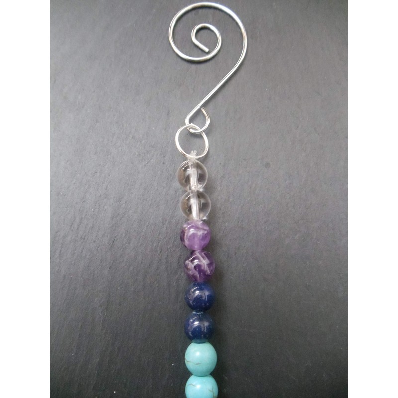 Chakra Gemstone Sun Catcher Crystal Rainbow Hanging Decoration Home Gift