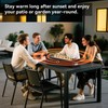 Onlyfire 28'' Tabletop Fire Pit, Outdoor Propane Gas Firepit Side-Mounted