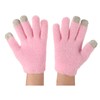 Pink Moisturizing Hand Gloves Touch Screen Prevent Cracked Skin Green