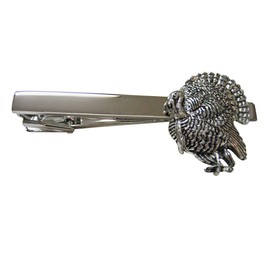 Kiola Designs Standing Turkey Bird Square Tie Clip