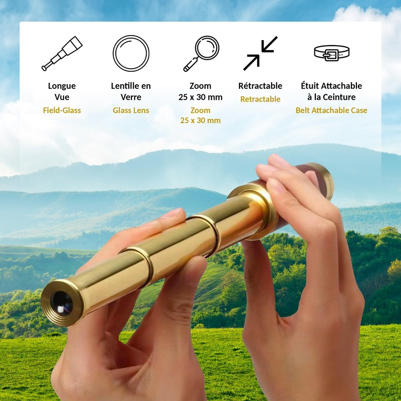 Soldela Binoculars Binoculars Monocular 25x Magnification 30mm Lens Astronomical Binoculars