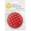 Wilton 415-0148 Baking Cup, Red, 2.0 x 1.2 inches (5
