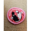 Mother Daughter Cat Fun Patch Scouts 2" Round Pink Iron