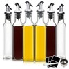 YEBODA 8oz Clear Glass Olive Oil Dispenser Bottles, and Vinegar