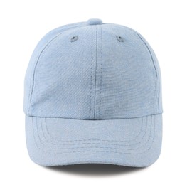 PESAAT Summer Baby Boy Baseball Hat Dinosaur Infant Visor Caps Cotton Toddler Boys Sun Hats (46cm, Sky Blue)