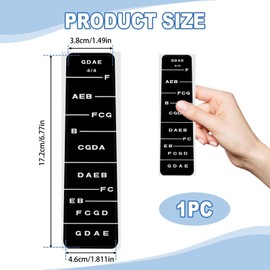 Violin Finger Guide Fingerboard Position Stickers Stringed Musical Instruments Fretboard Marker Stickers for Learning Music Notes Kids Adult Beginner Play or Fiddle Removable 4/4 Water Resistant