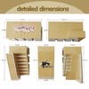 NJYW 8-in-1 Fingerboard Skate Park Kit with 3 Mini Fingerboards,