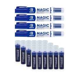 ESENG® Whiteboard Marker Magic WM-218 (4 Markers + 24 Cartridges | Blue)