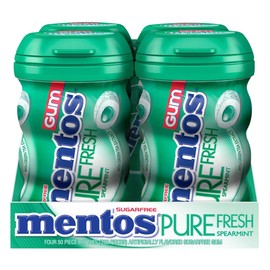 Product of Mentos Pure Fresh Spearmint Gum 4 pk./50 ct. [Biz Discount]